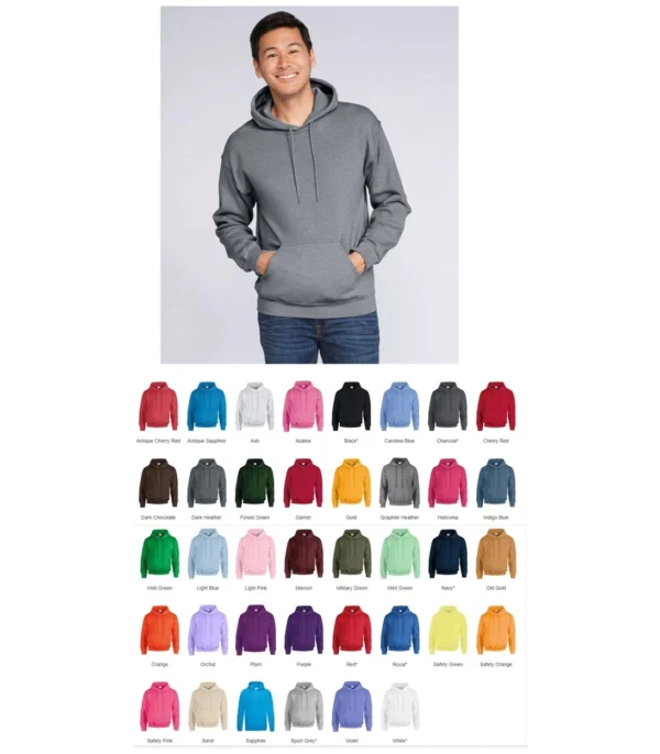 Gildan 18500  GD57 Hood Top